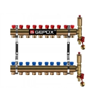 Rozdzielacz 10 obwodów do grzejników C.O grzejnikowy